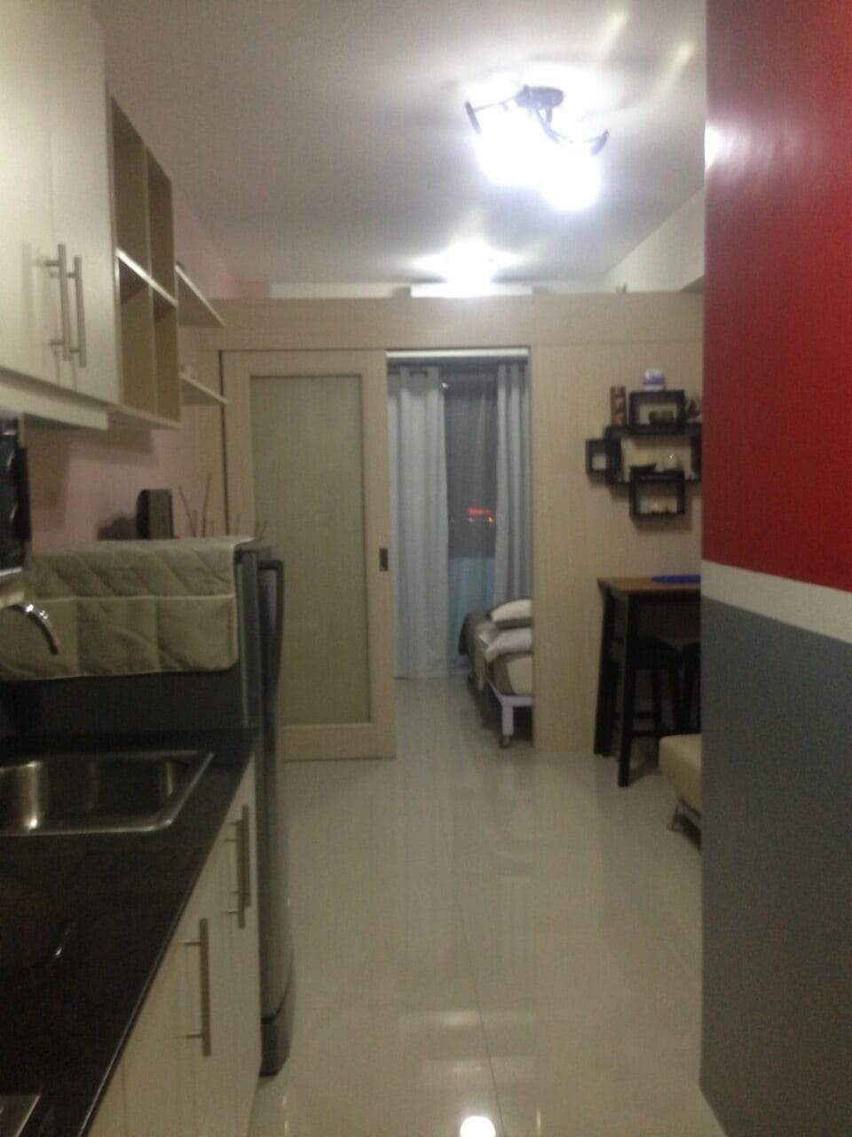 The view you see as you enter the unit.
