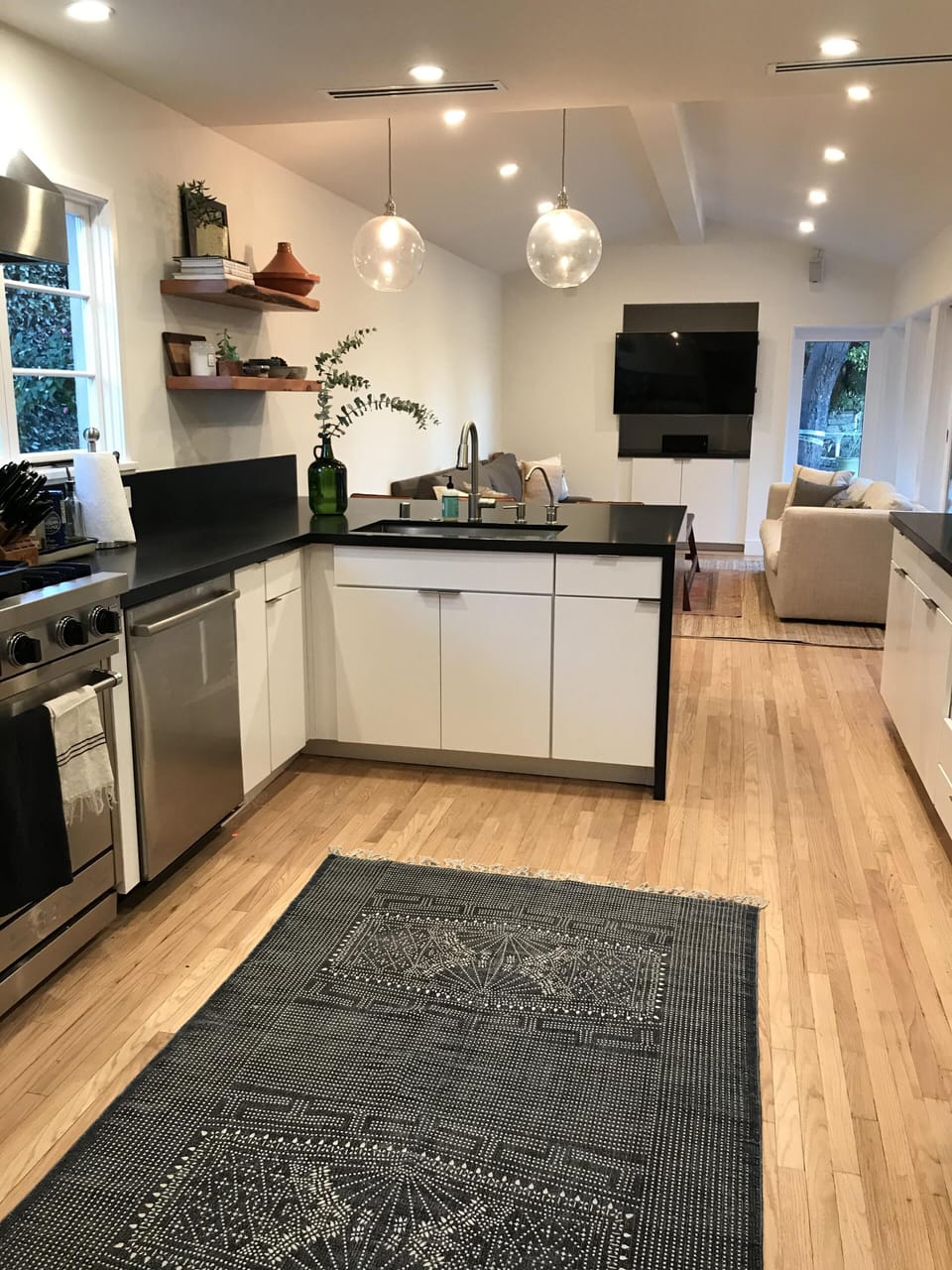 Kitchen and family room, complete remodel; outfitted for gourmet cooking