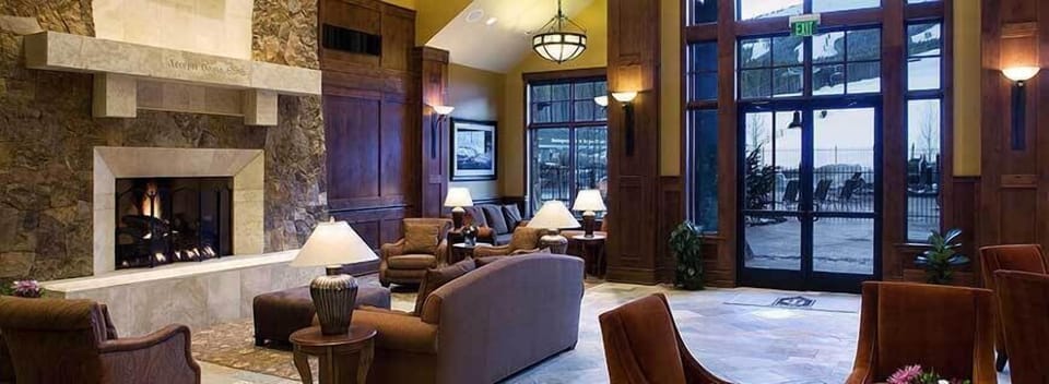The Lobby at the Grand Lodge on Peak 7