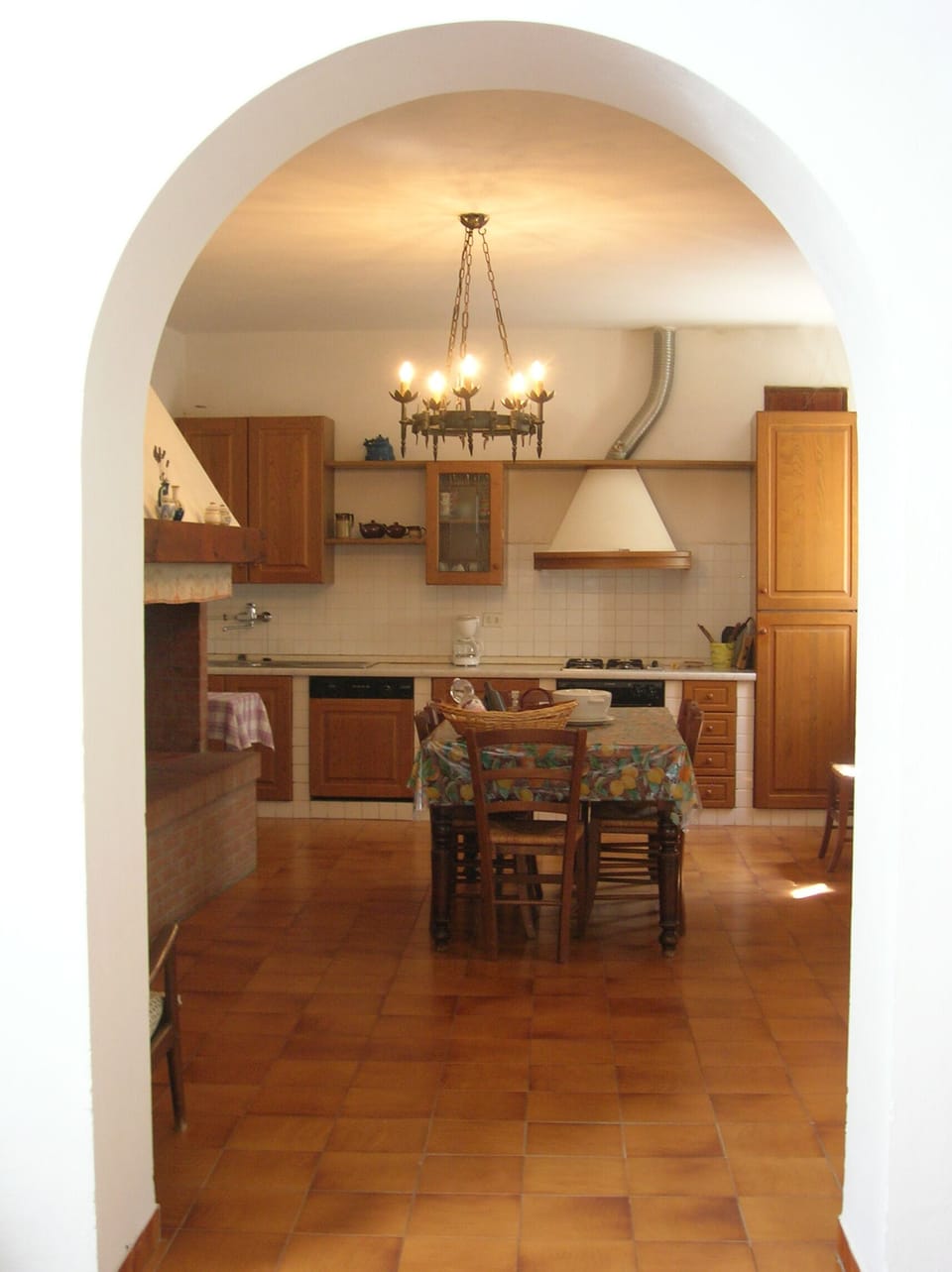 View over the kitchen of the apt. Maria