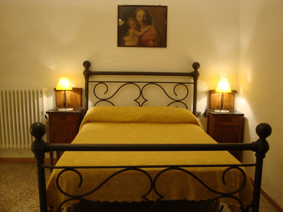 The bedroom of the apartment Andreina