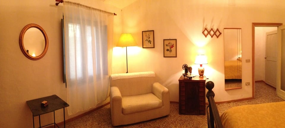 The bedroom of the apartment Andreina