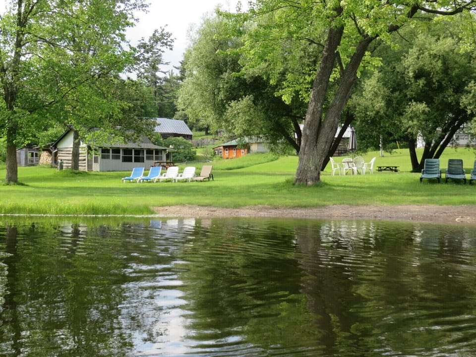 Lower cabin and beach