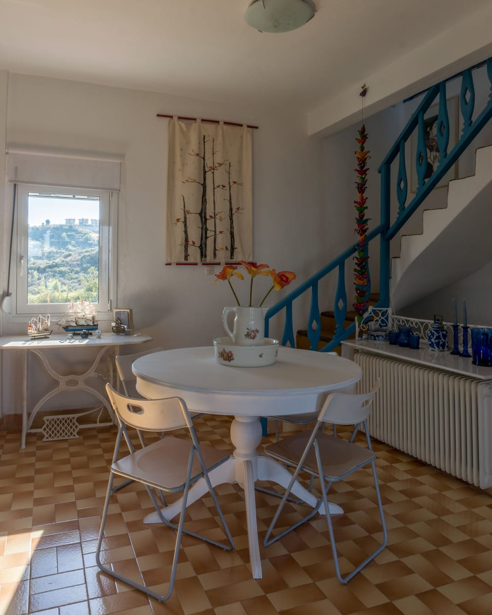 The dining room table