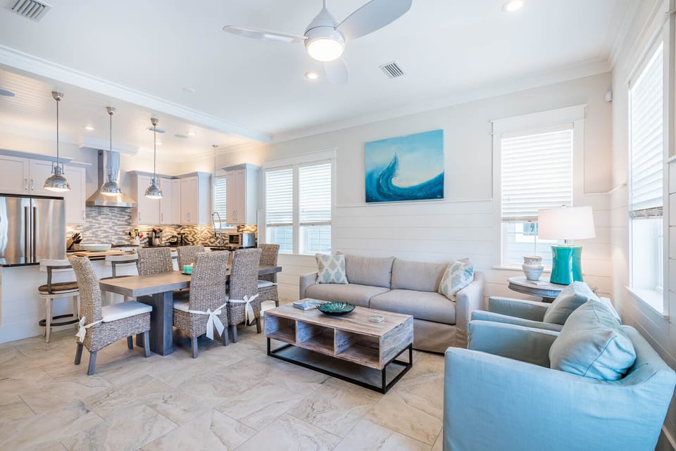1st Floor Den Area with 65" Smart TV