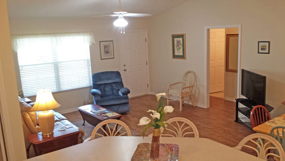Living room with HD TV and WiFi