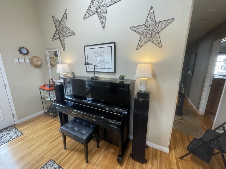 Kawai upright piano.  