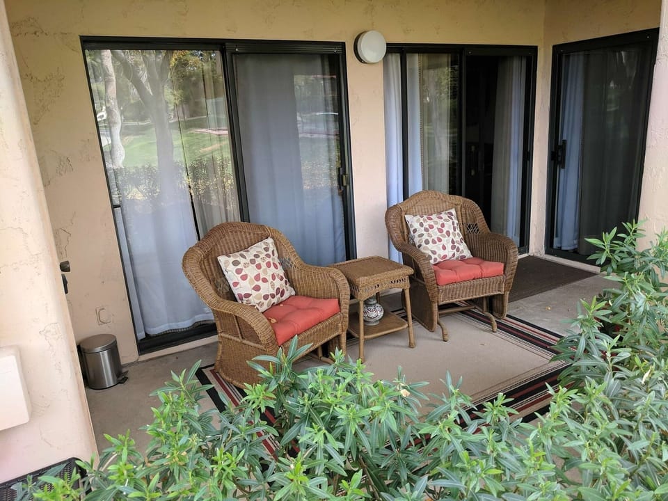 Rear patio.