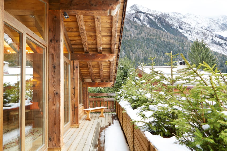 Balcony - ski chalet Marmotte Mountain Petit Zenith - Argentiere, Chamonix