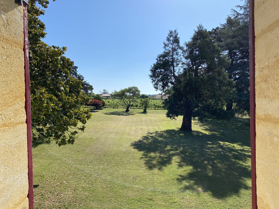view from the green master bedroom