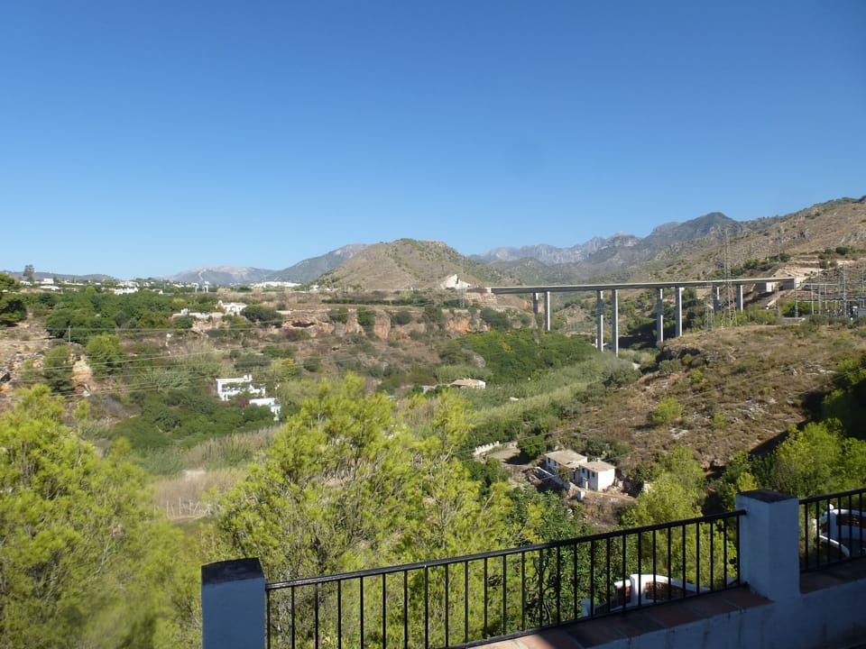 View from your lovely front terrace and still walkable to Nerja centre.