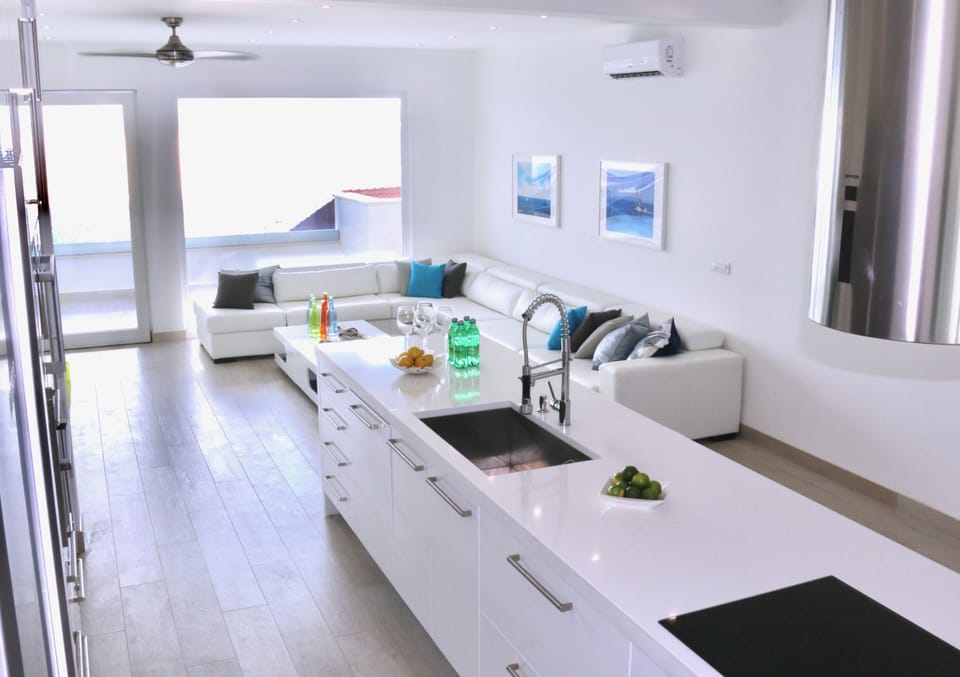 Amazing Living Area and Kitchen Island 
