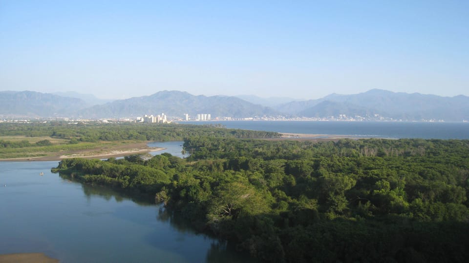 View of the Bay of Puerto Vallarta and the Malecon
