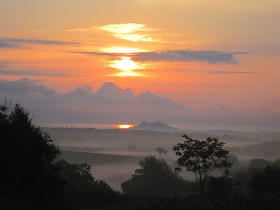 Morning sun on the lake.