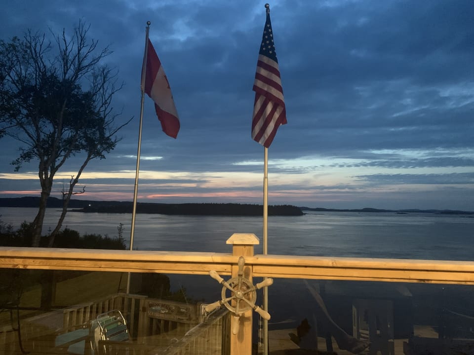 Views from one of the many open decks at the Sea Urchin Cottage