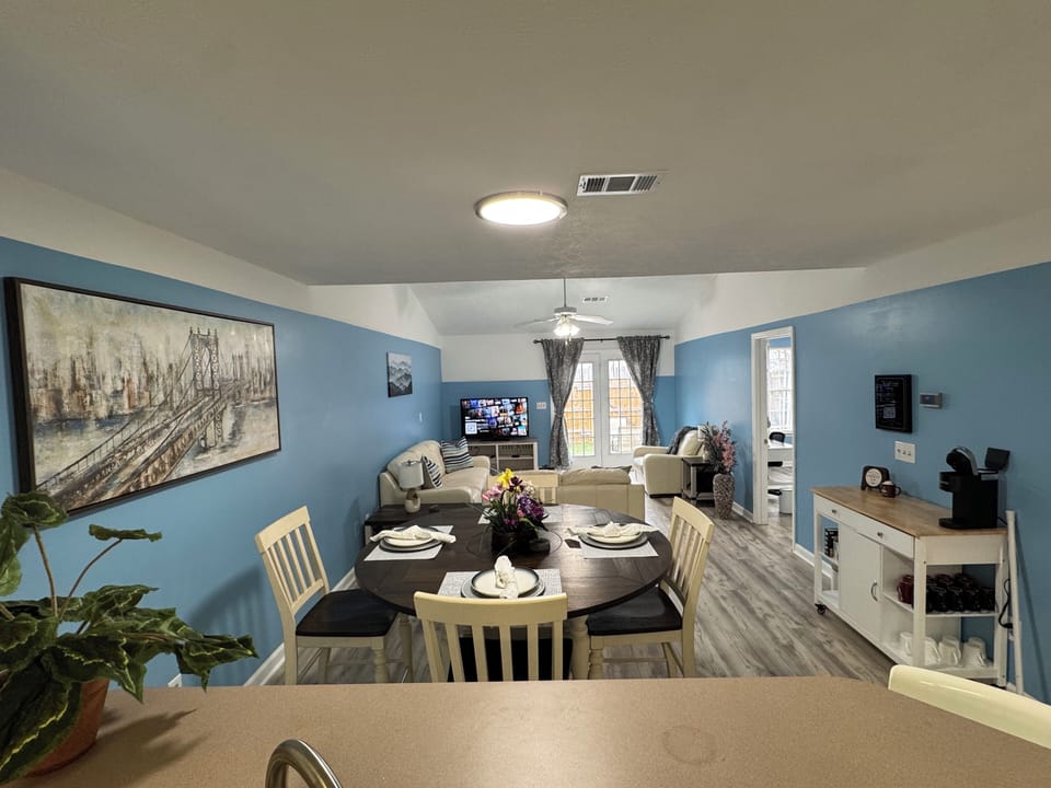 open concept living room