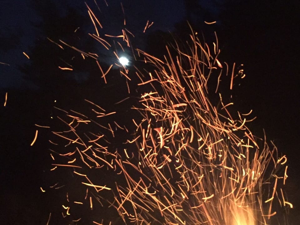 Fire pit on the beach!