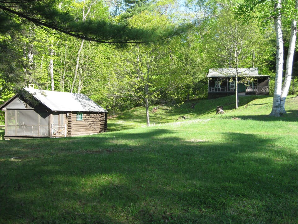 View of Metz Camp on knoll & Love Nest to the left.