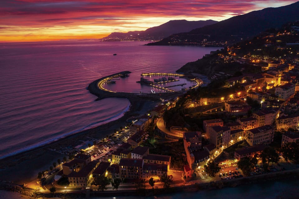 Ventimiglia and the new port owned by the Principality of Monaco