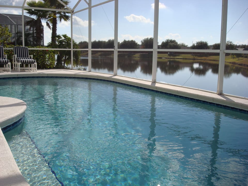 Patio/ Pool Area Overlooking Lake
