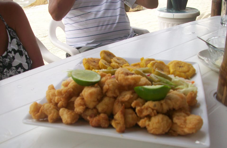 Fresh seafood at nearby restaurants