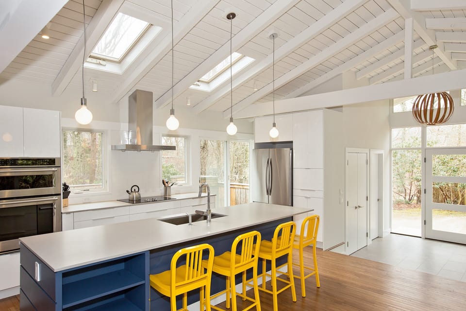 Open kitchen and lounge area