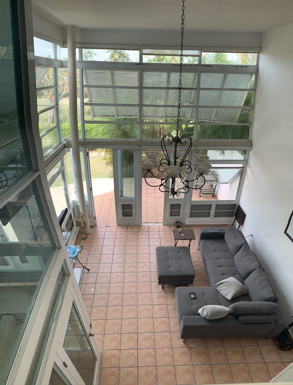 View from second floor looking onto Living Room