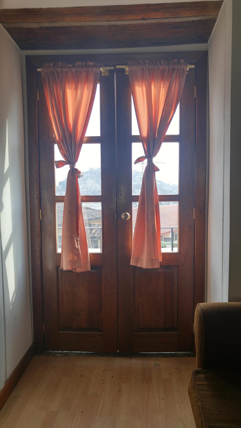 French doors opening up to balcony