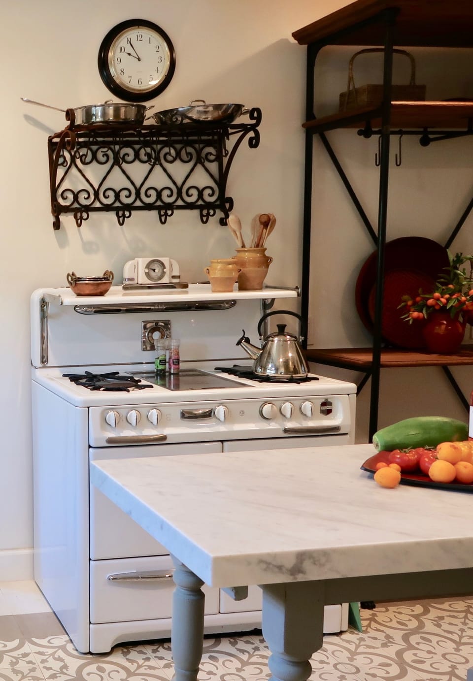 Functional Wedgewood stove in kitchen - in the main house.