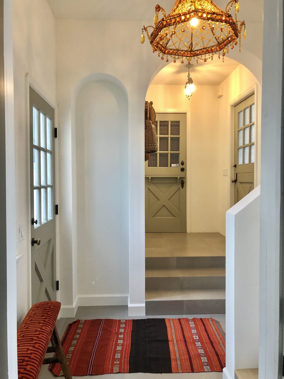 Common Hall between main house and Guest Quarters with Washer & Dryer.