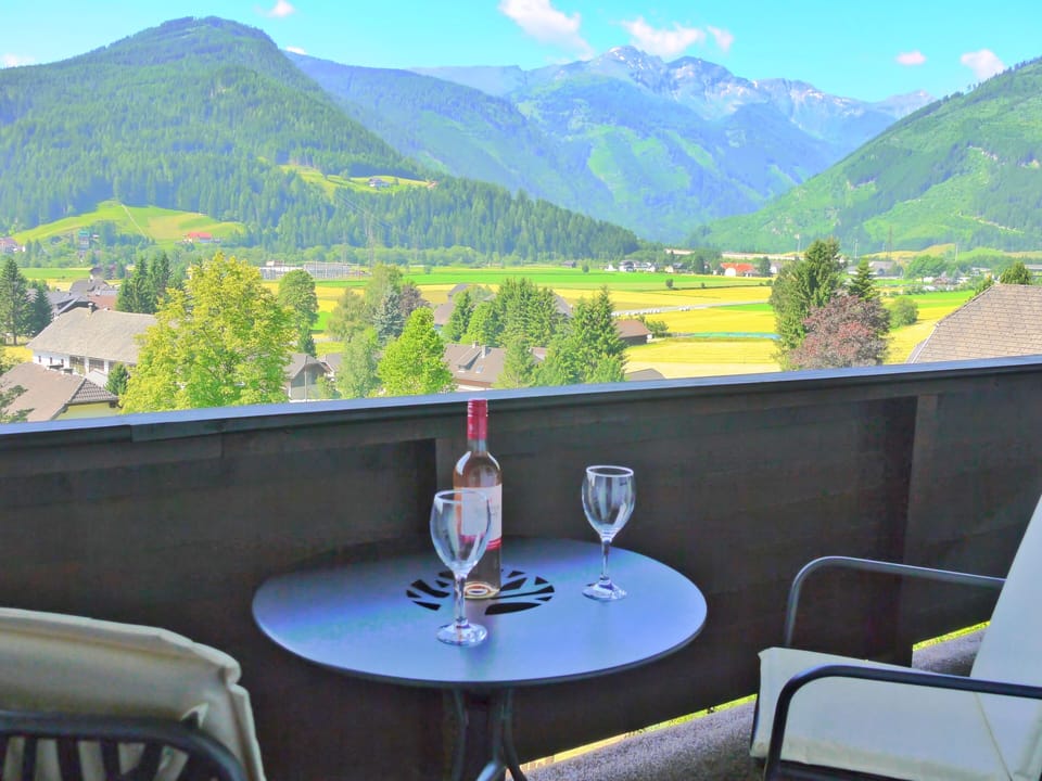 Furnished Balcony with Mountain Views
