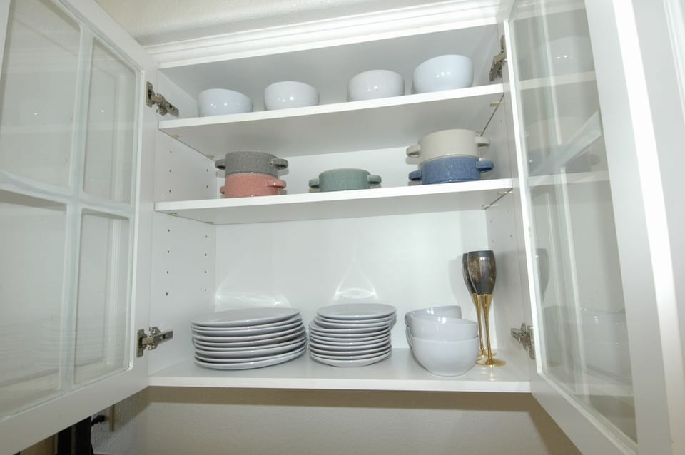 Fully stocked kitchen