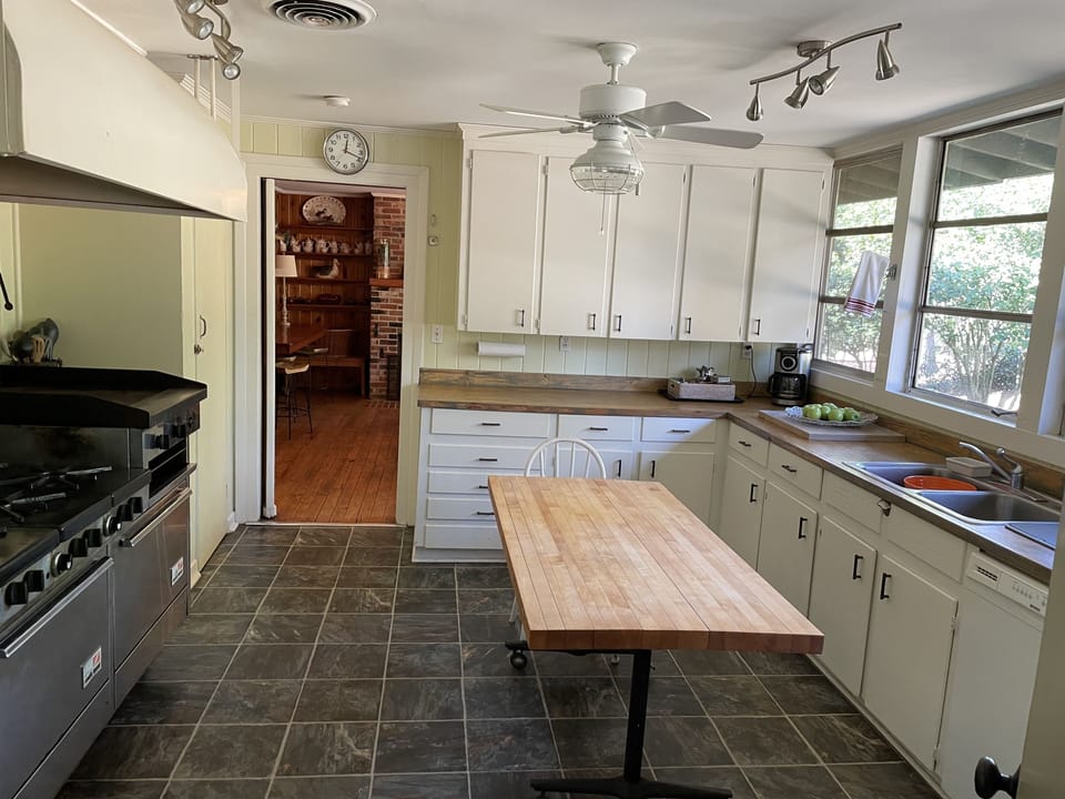 Large fully stocked kitchen