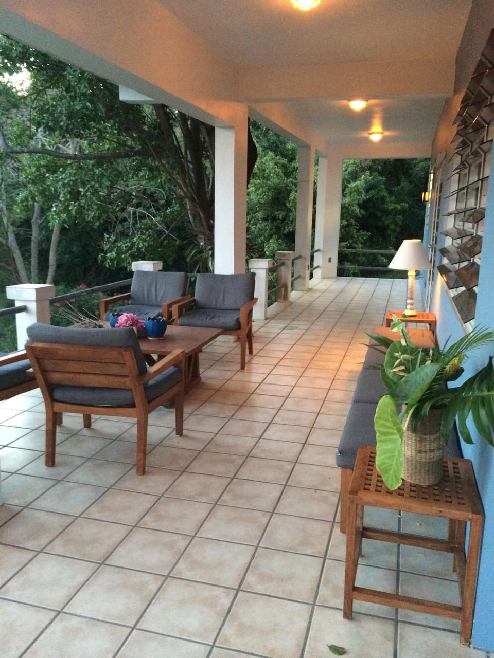 Upper veranda outdoor living space 