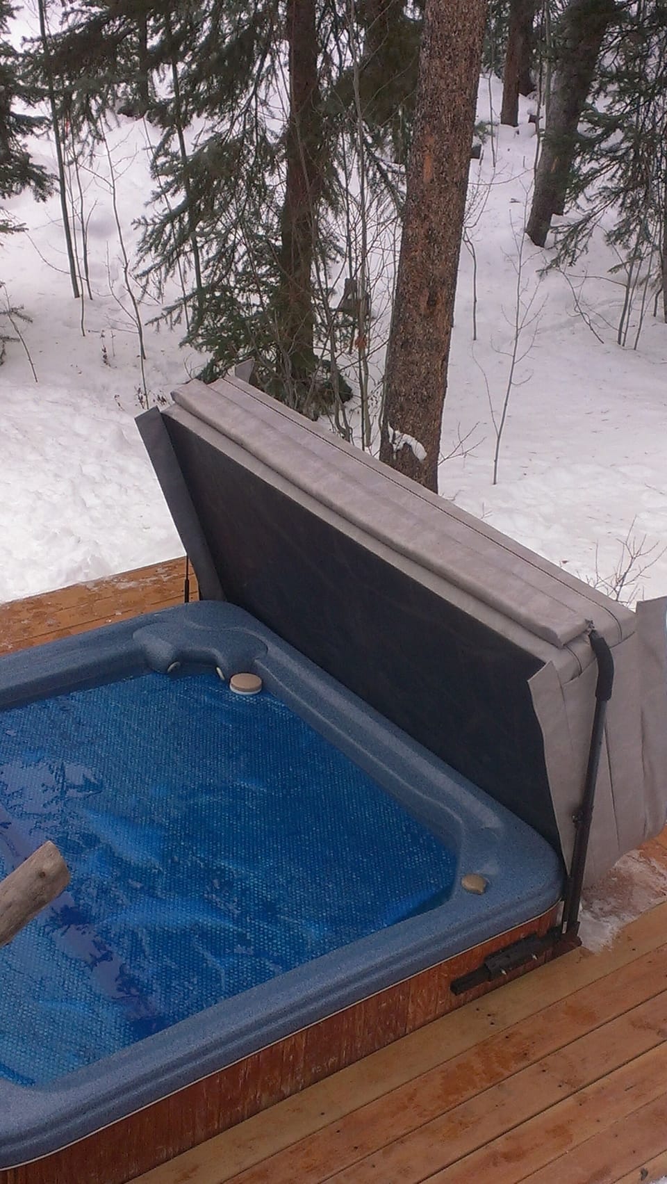 Private outdoor hot tub