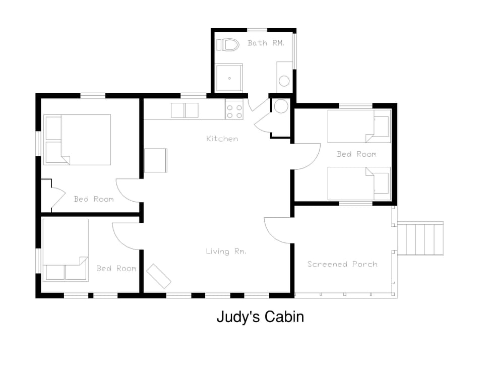 Judy's Cabin Floor Plan