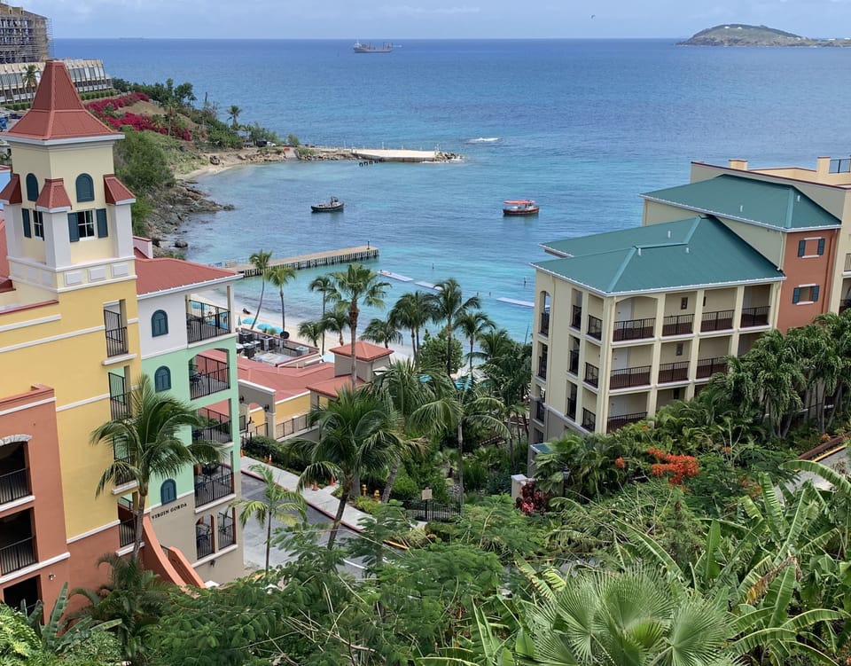 Frenchman's Cove overlooking the beach and bay
