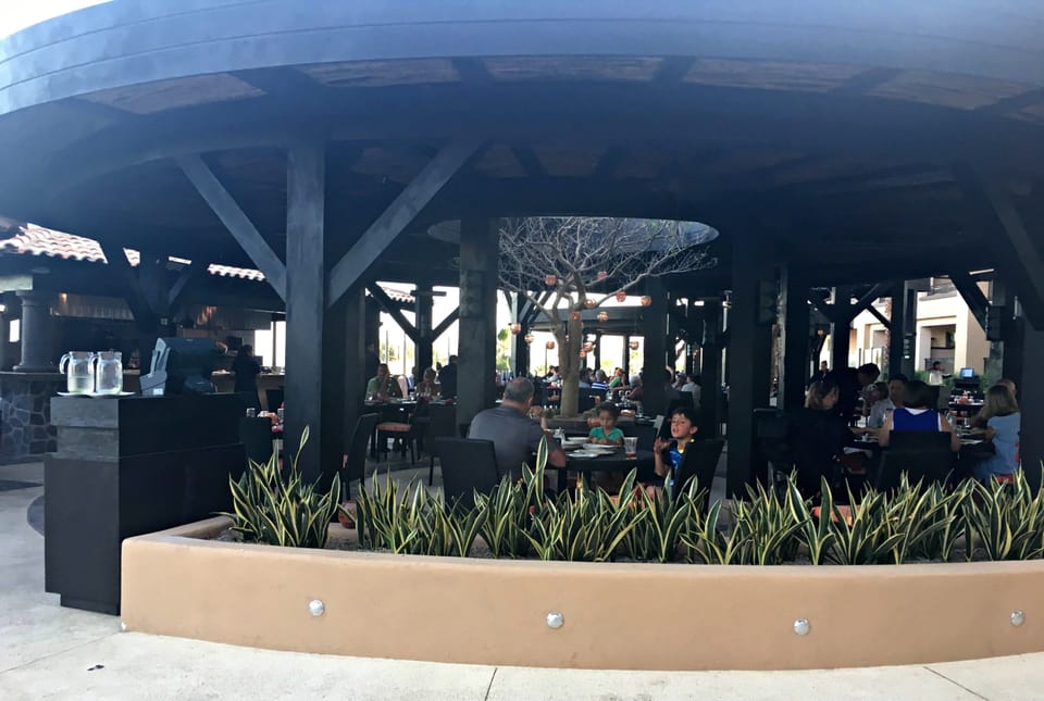 The Tazuna - an outdoor Japanese restaurant - one of the ten restaurants on site