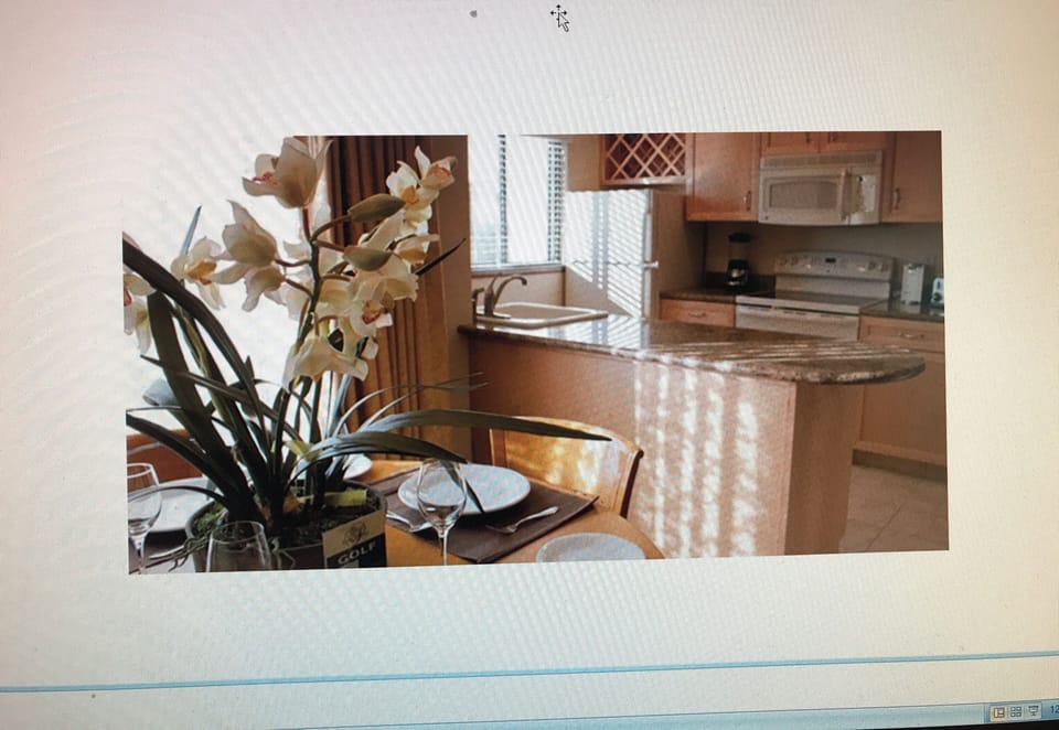 Kitchen and Dining Area with Direct Strip Views