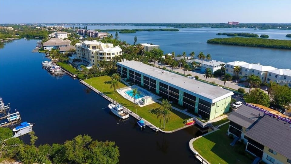 Aerial view of property