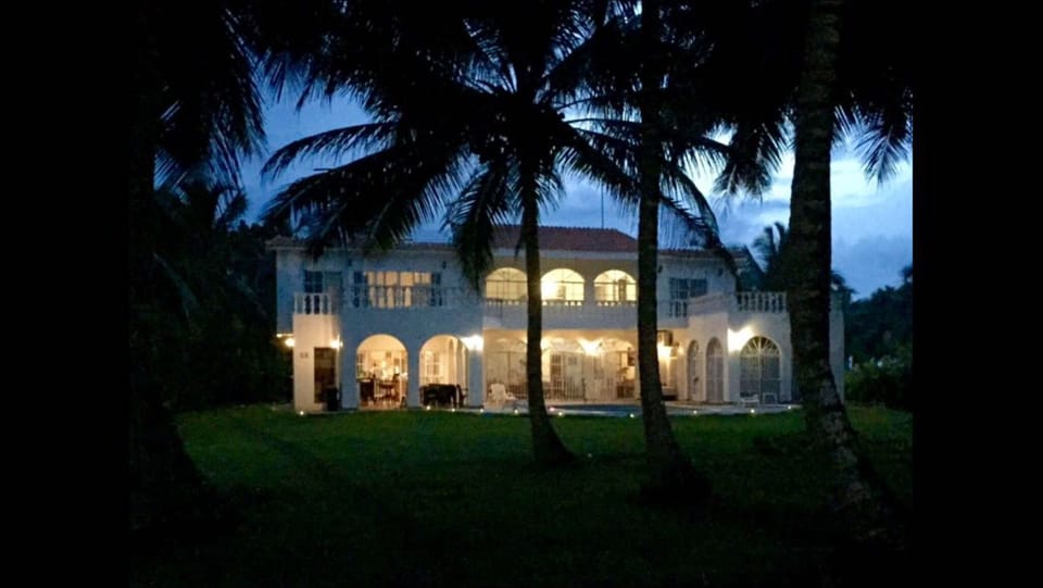 Villa at night