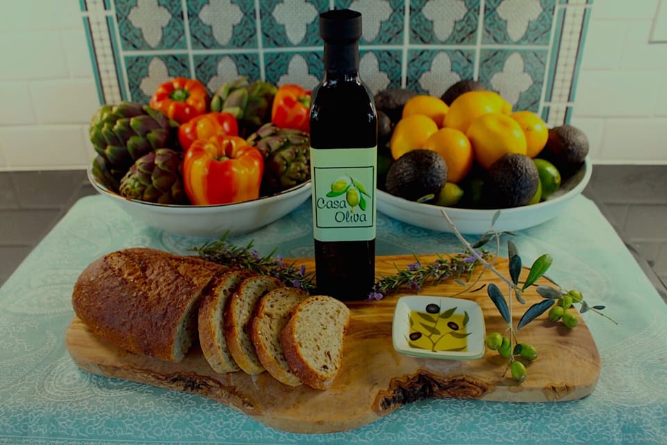 Casa Oliva Estate Grown Olive Oil for You To Sample & Take Home.