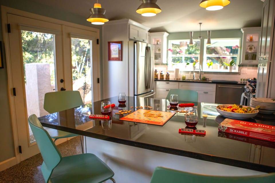 Kitchen Peninsula Ready to Play Scrabble