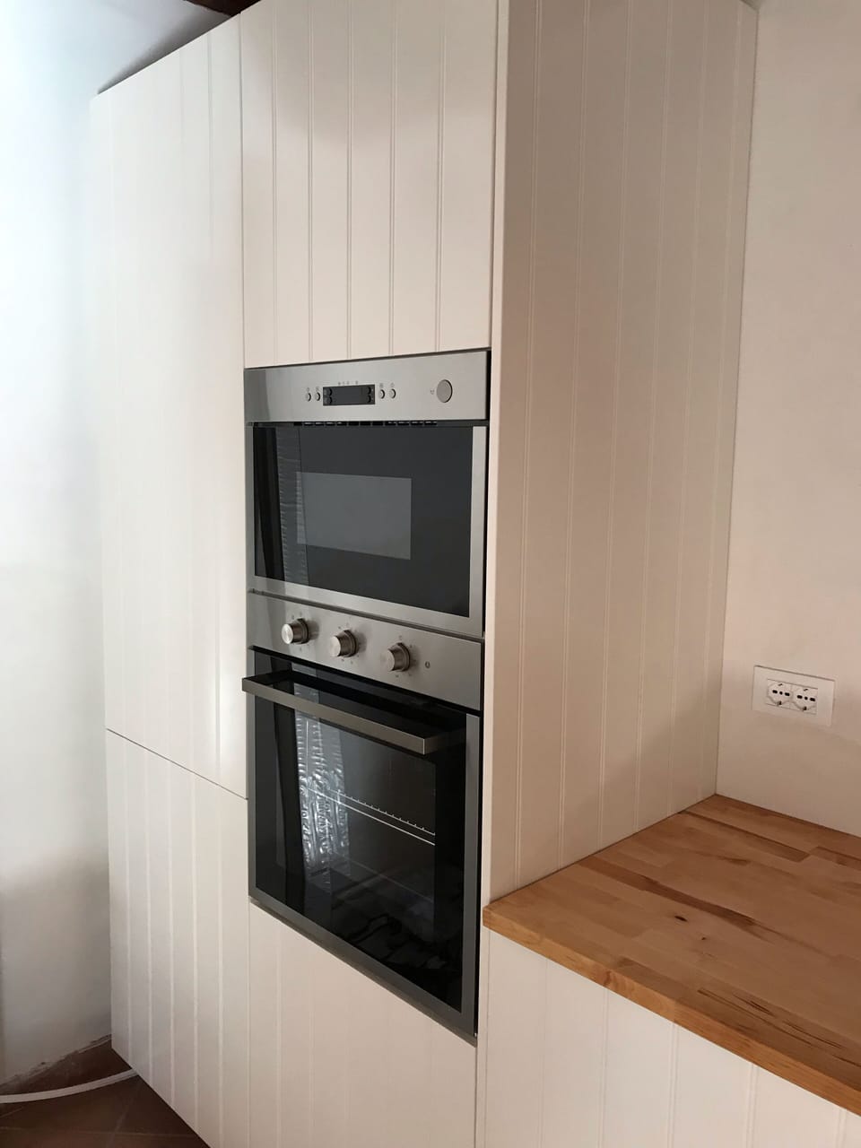 The new kitchen has been installed 