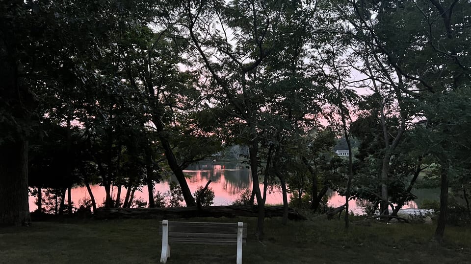 Otter Pond at sunset