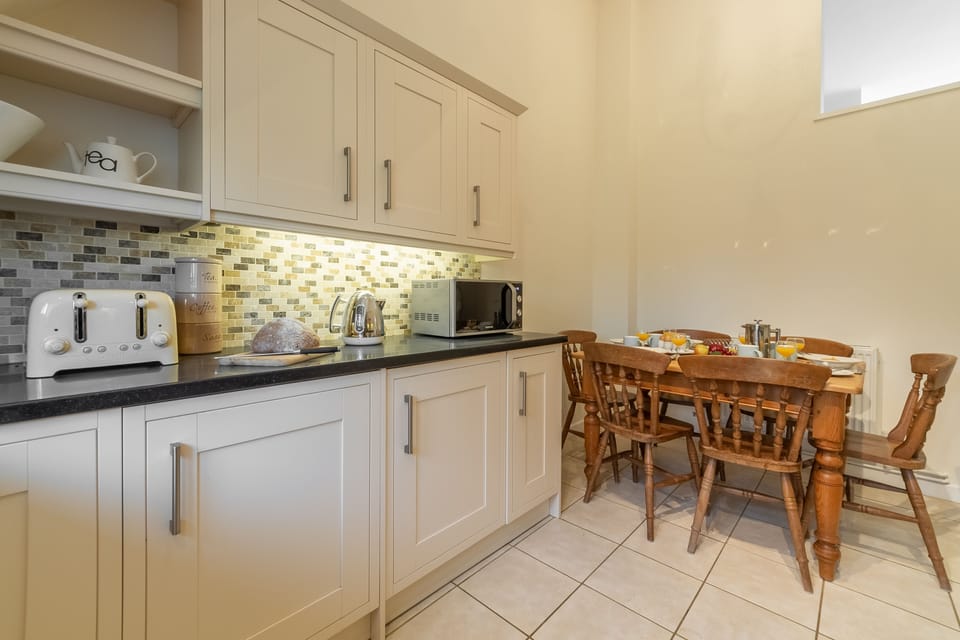 Lower First Floor: The kitchen has plenty of space