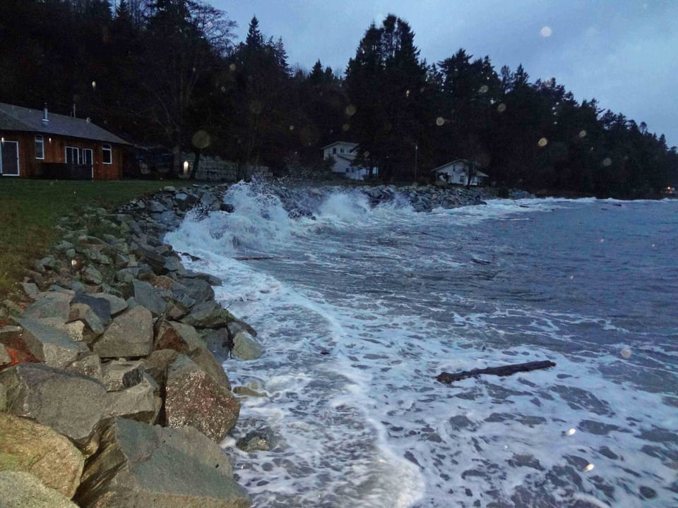 Ocean Front during a February winter storm