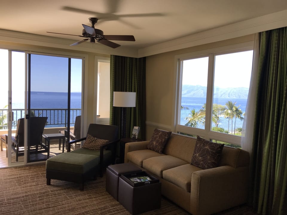 This ocean view from the living room