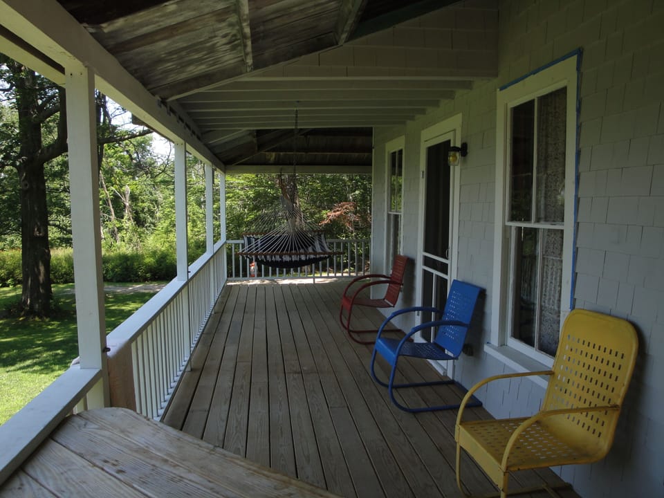View of the front porch