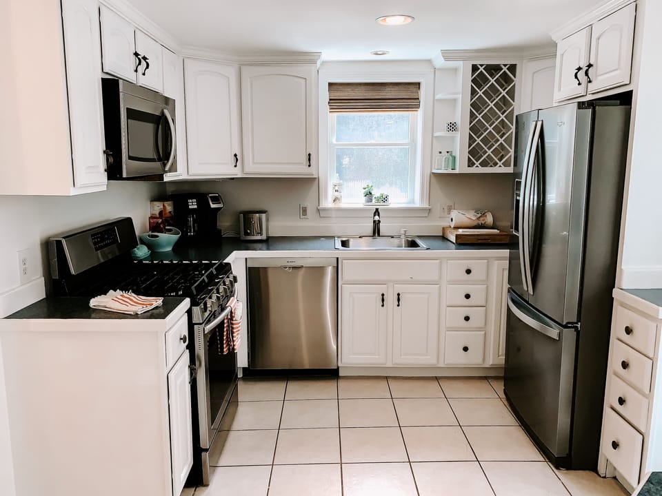Kitchen - new stainless steel appliances